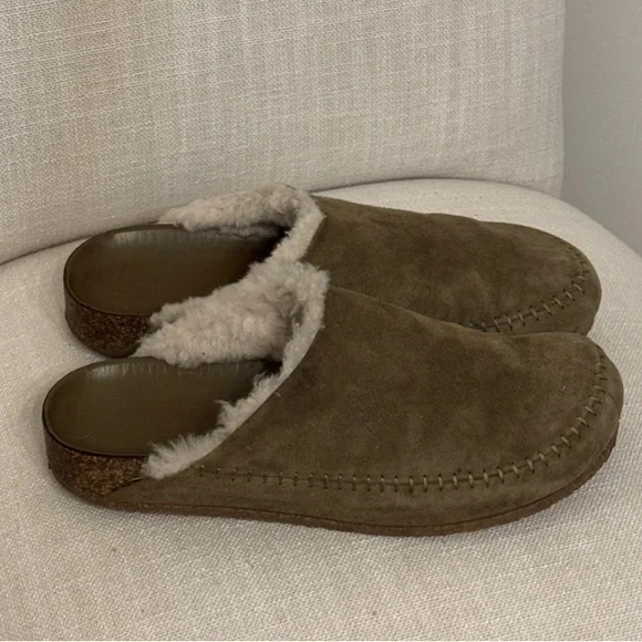 Jenni Kayne Shearling-Lined Moc Clog Size 38 EU/Size 8 US Made In Italy - Picture 3 of 9